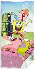 Хлопковое полотенце SpongeBob 70 x 140 цена и информация | Полотенца | 220.lv