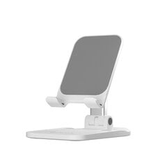 Devia adjustable folding holder stand EL161 for phone tablet white цена и информация | Авто принадлежности | 220.lv