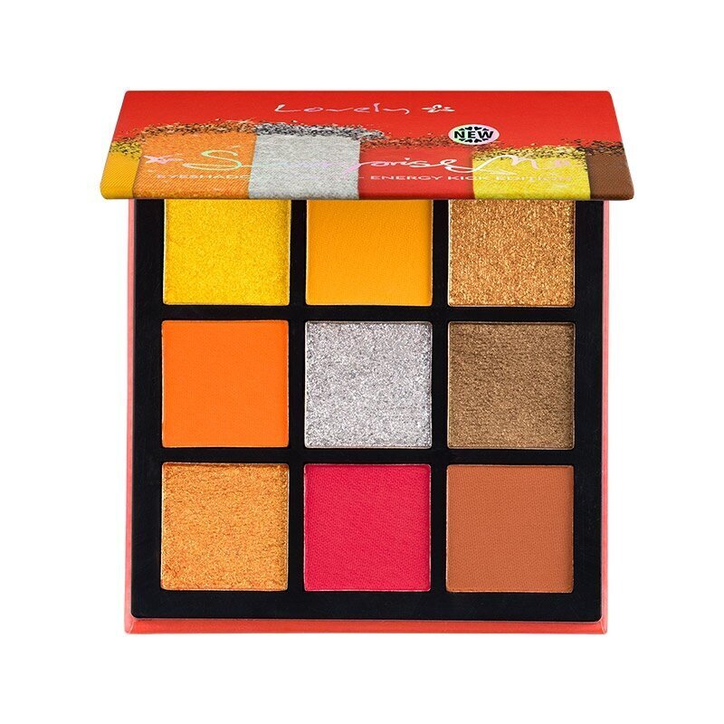 Acu ēnu palete Lovely Surprise Me Eyeshadow Pallete Energy Kick, 9x6 g cena un informācija | Acu ēnas, skropstu tušas, zīmuļi, serumi | 220.lv