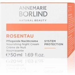 Nakts krēms Borlind Rosentau Nourishing Night Cream, 50 ml cena un informācija | Sejas krēmi | 220.lv