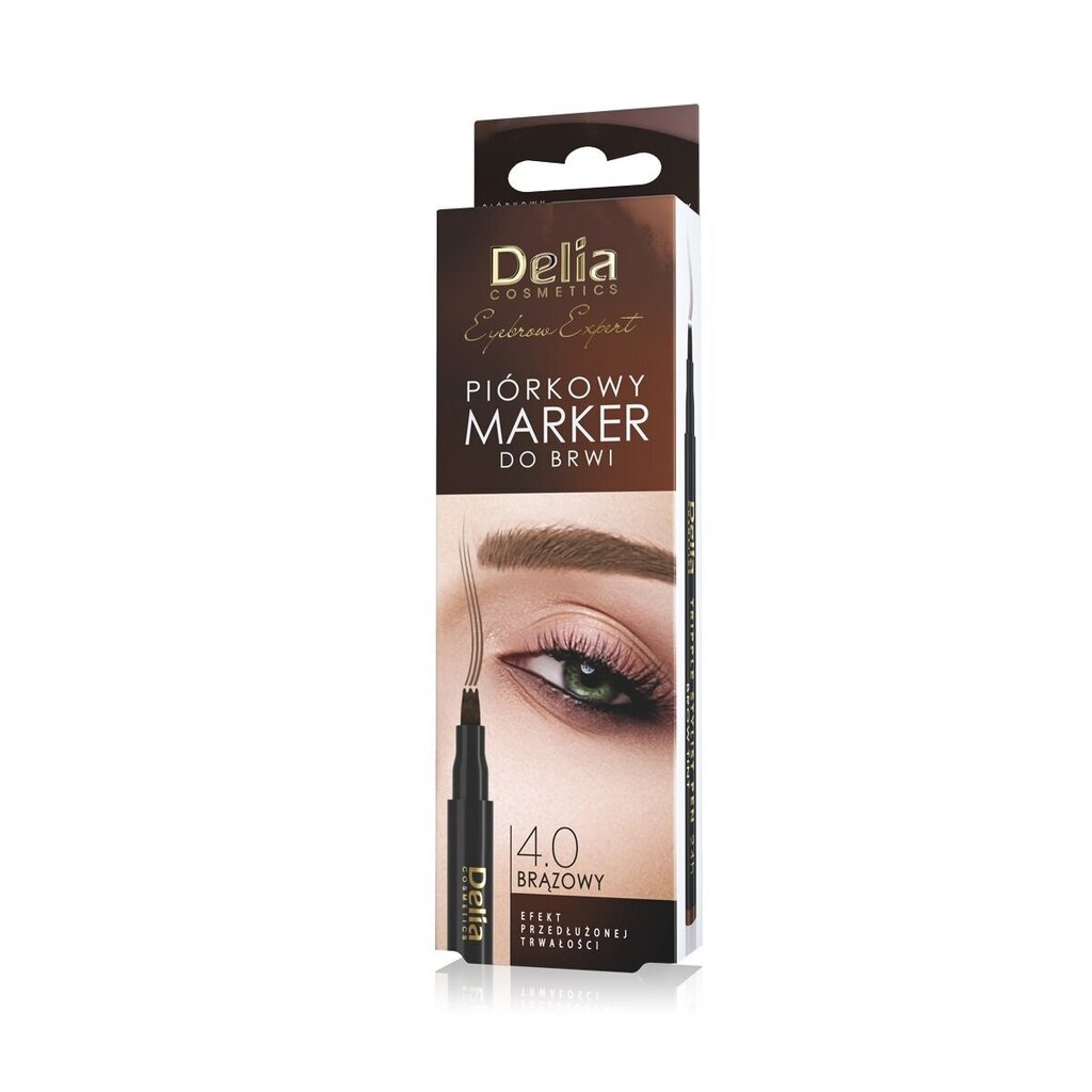 Uzacu zīmulis Delia Eyebrow Expert Brown, 1 gab. цена и информация | Acu ēnas, skropstu tušas, zīmuļi, serumi | 220.lv