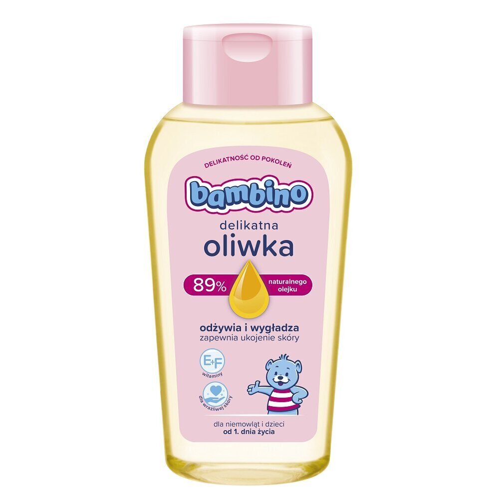 Mitrinoša eļļa ar F vitamīnu Bambino, 150 ml цена и информация | Bērnu kosmētika, līdzekļi jaunajām māmiņām | 220.lv