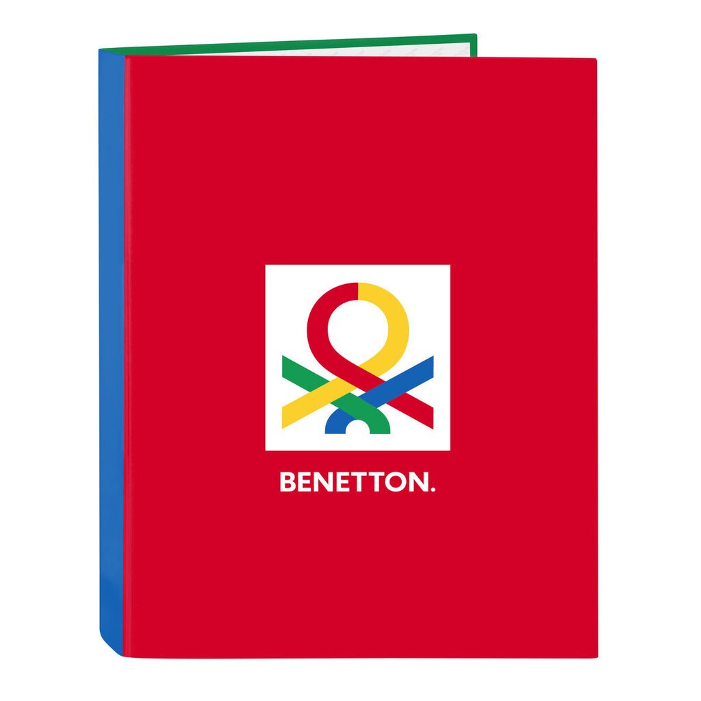 Benetton Gredzenveida stiprinājums Pelēks A4 (26.5 x 33 x 4 cm) cena un informācija | Kancelejas preces | 220.lv