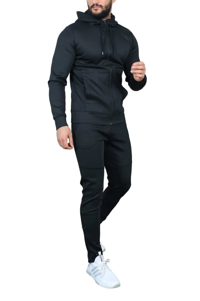 Melns vīriešu treniņtērps Neril PK3002-50287-XXXL cena un informācija | Sporta apģērbs vīriešiem | 220.lv