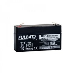 Аккумулятор Fulbat AGM FP6-1.2T1 1.2 Ah 6V цена и информация | Аккумуляторы | 220.lv