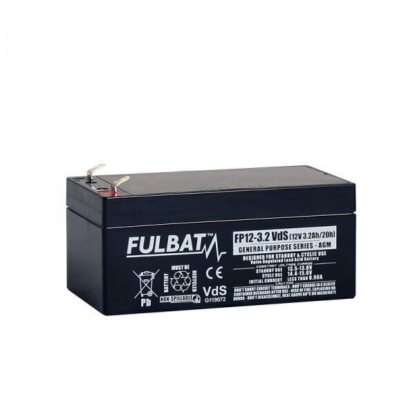 Akumulators Fulbat FP12-3.2 T1 3.2 Ah 12V AGM VRLA цена и информация | Akumulatori | 220.lv