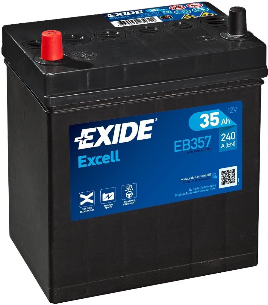 Akumulators Exide Excell EB357 35 Ah 240 A EN 12V cena un informācija | Akumulatori | 220.lv