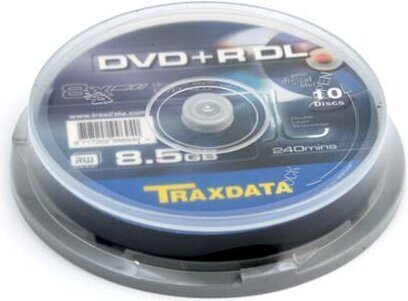 DVD Traxdata DVD+R DL 8,5 GB, 10 gab. cena un informācija | Vinila plates, CD, DVD | 220.lv