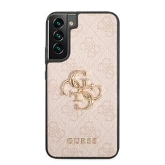 Guess PU 4G Metal Logo Case for Samsung Galaxy S23+ Pink цена и информация | Чехлы для телефонов | 220.lv
