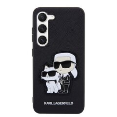 Karl Lagerfeld PU Saffiano Karl and Choupette NFT Case for Samsung Galaxy S23 Black cena un informācija | Telefonu vāciņi, maciņi | 220.lv