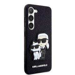 Karl Lagerfeld PU Saffiano Karl and Choupette NFT Case for Samsung Galaxy S23 Black цена и информация | Чехлы для телефонов | 220.lv