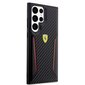 Ferrari PU Carbon Hard Case for Samsung Galaxy S23 Ultra Black cena un informācija | Telefonu vāciņi, maciņi | 220.lv