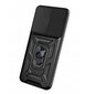 SAMSUNG A53 5G maciņš, melns ar gredzenu cena un informācija | Telefonu vāciņi, maciņi | 220.lv