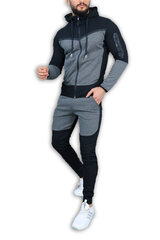 Vīriešu treniņtērps Rener, pelēks - melns PK3006-50161-XXXL cena un informācija | Sporta apģērbs vīriešiem | 220.lv