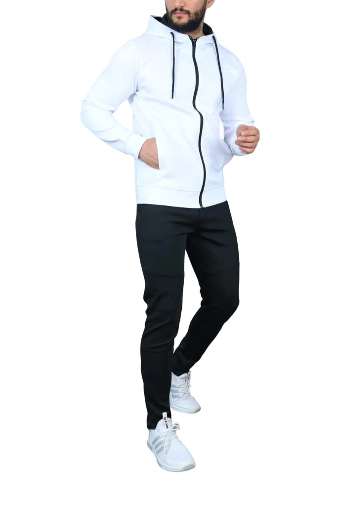 Vīriešu balts sporta kostīms Lerol PK3003-50142-XXXL цена и информация | Sporta apģērbs vīriešiem | 220.lv