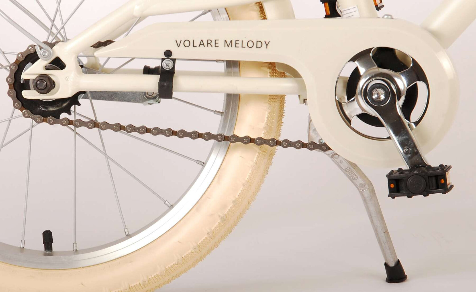 Bērnu velosipēds Volare Melody, 18", bēšā krāsā cena un informācija | Velosipēdi | 220.lv