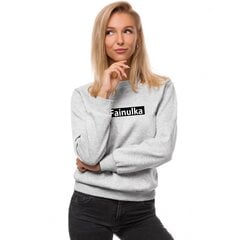 Sieviešu pelēks džemperis Love JS/W01-50236-XXL цена и информация | Женские толстовки | 220.lv