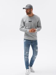 Gaiši pelēks džemperis No ProbLlama B1153-50200-XXL cena un informācija | Vīriešu džemperi | 220.lv