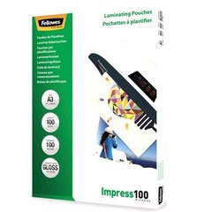 A3 Glossy 100 Micron Laminating Pouch - 100 iepakojums цена и информация | Канцелярия | 220.lv