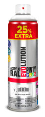 Akrila aerosola krāsa balta RAL 9010 PintyPlus Evolution 500ml cena un informācija | Krāsas | 220.lv
