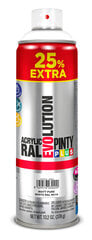 Akrila aerosola krāsa balta matēta RAL 9010 PintyPlus Evolution 500ml cena un informācija | Krāsas | 220.lv