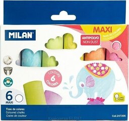 Мелки Milan MAXI, 6 шт. цена и информация | Принадлежности для рисования, лепки | 220.lv