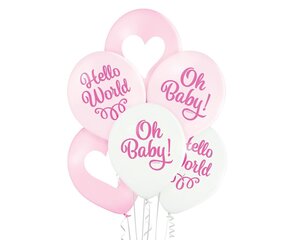 Набор воздушных шаров «Oh Baby Girl», 12"/30 см, 6 шт, 3501 цена и информация | Шарики | 220.lv