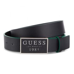 GUESS JEANS Jet Black A996 563039442 cena un informācija | Vīriešu jostas | 220.lv