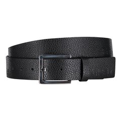 Кожаный pемень с прямоугольной пряжкой Calvin Klein Black 545599739 цена и информация | Мужские ремни | 220.lv