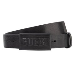 Vīriešu josta GUESS JEANS Noir De Jais 563044275 cena un informācija | Vīriešu jostas | 220.lv