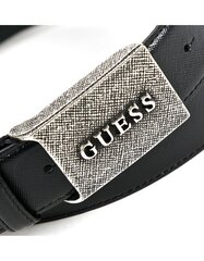 Ремень из натуральной кожи Guess Black 545557382 цена и информация | Мужские ремни | 220.lv