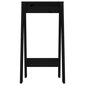 vidaXL taburetes, 2 gab., melnas 40x40x75 cm, priedes masīvkoks цена и информация | Virtuves un ēdamistabas krēsli | 220.lv