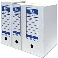 Файловый ящик Unipapel Unisystem Definiclas, белый картон Din A4, 50 шт. цена и информация | Канцелярия | 220.lv