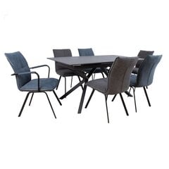 Обеденный комплект EDDY с 6 стульями цена и информация | Комплекты мебели для столовой | 220.lv