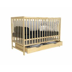 Детская кроватка с ящиком Bobas Magda, 120x60 см, коричневый цвет цена и информация | Детские кроватки | 220.lv