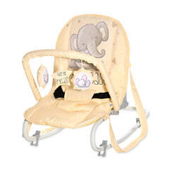 Šūpuļkrēsls Lorelli Eliza, Yellow Cute Elephant cena un informācija | Bērnu šūpuļkrēsliņi | 220.lv