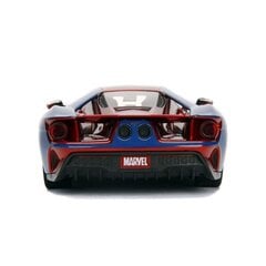 JADA Marvel Spiderman automašīna Ford GT 1:24 2017 цена и информация | Игрушки для мальчиков | 220.lv