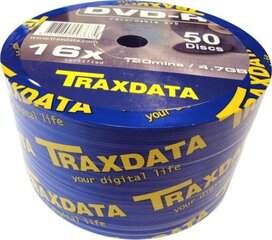 DVD Traxdata DVD-R 4,7 GB, 50 gab. cena un informācija | Vinila plates, CD, DVD | 220.lv