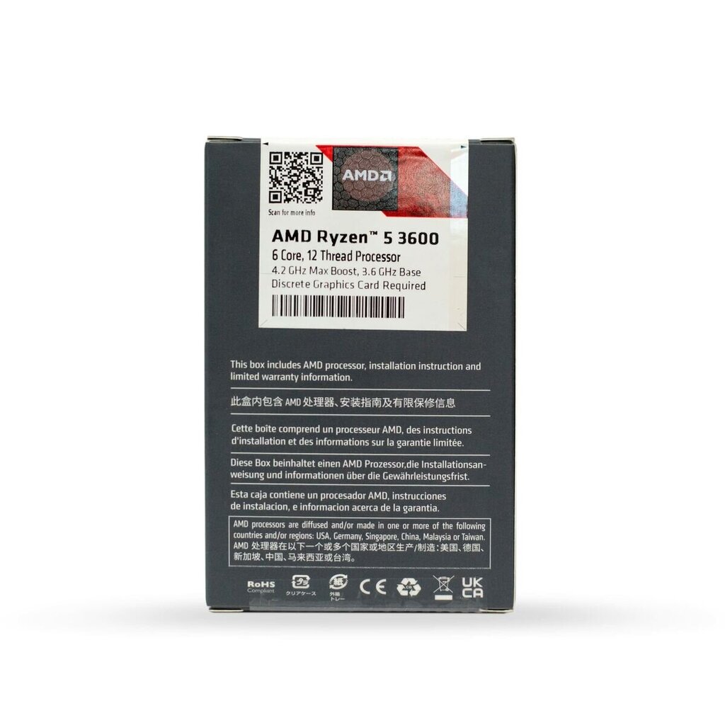 Процессор Процессор AMD RYZEN 5 3600 цена | 220.lv