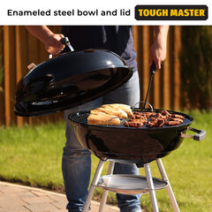 Угольный гриль на колесах Tough Master® TM-BBQ22A, 57 см цена и информация | Грили | 220.lv