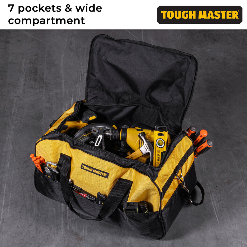 Instrumentu soma 7 kabatas TOUGH MASTER TM-TB04422 cena un informācija | Instrumentu kastes | 220.lv