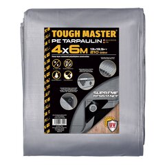 Ūdensnecaurlaidīgs brezents/ tents 4 x 6 m UK BRAND TOUGH MASTER® TM-PT2146 cena un informācija | Dārza instrumenti | 220.lv