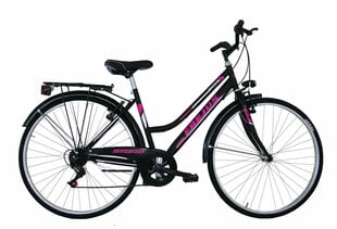 FREJUS CITY BIKE LADY velosipēds– melns ar rozā (Rata izmērs: 28”) цена и информация | Велосипеды | 220.lv