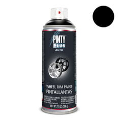 Краска для колесных дисков PintyPlus Auto, черная, 400 мл цена и информация | Автохимия | 220.lv
