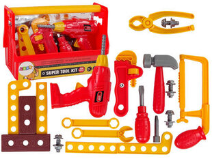 Набор инструментов в ящике, красный цена и информация | Игрушки для мальчиков | 220.lv