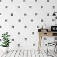 Vinila sienas uzlīmes Black Stripes mājas dekors - 120 gab