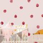 Vinila sienas uzlīmes sarkani akvareļu apļi mājas dekorēšanai — 120 gab cena un informācija | Dekoratīvās uzlīmes | 220.lv