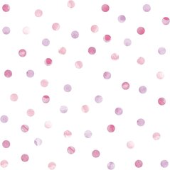 Виниловые наклейки акварельные круги Розовые стикеры на стену Декор интерьера - 59 шт. цена и информация | Декоративные наклейки | 220.lv