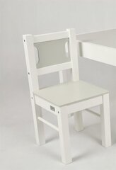 Krēslu komplekts - koka - 2gab -balts cena un informācija | Bērnu krēsliņi un bērnu galdiņi | 220.lv