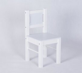 Krēslu komplekts - Koka - 2gab -balts цена и информация | Детские столы и стулья | 220.lv